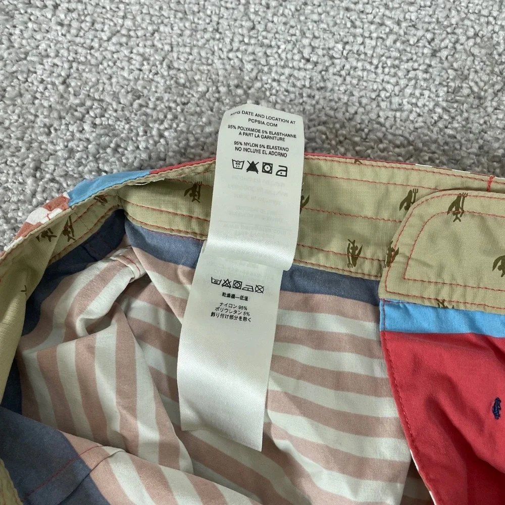 Patagonia Board Shorts Mens 32 Wavefarer Swim Trunks Striped Stretch 21